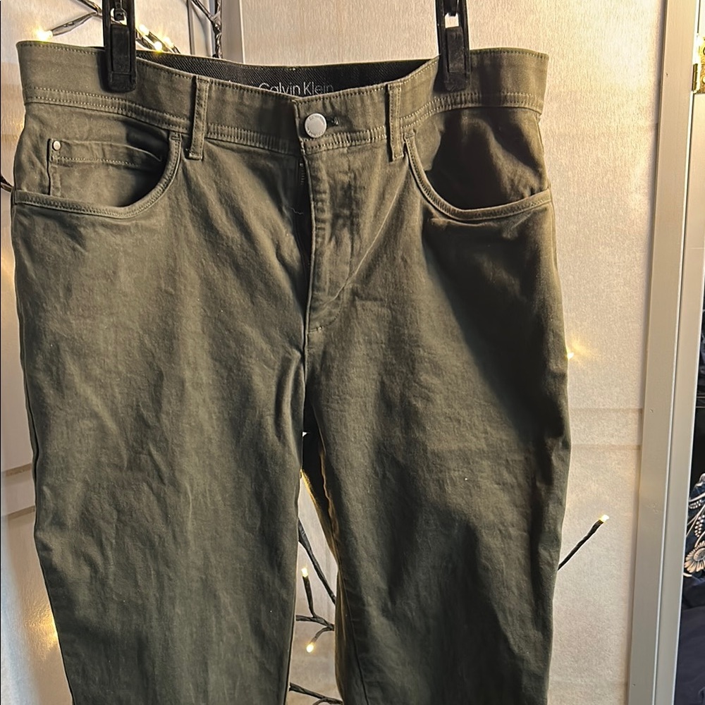 Calvin Klein Olive Trousers